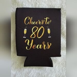 80th Birthday Can Coozies - Pack Of 12